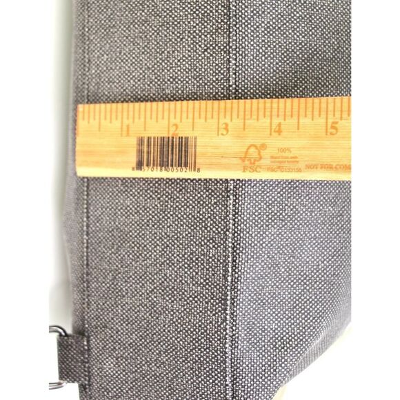 Sherpani GRAY CANVAS LEATHER HANDLES BACKPACK CONVERTIBLE SHOULDER BAG PURSE - Picture 11 of 14